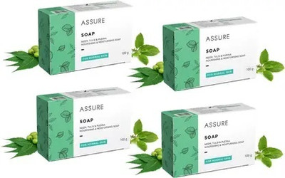 Vestige Neem,Tulsi and Pudina Soap (Nourishing & Moisturising) 400g(4 x 100 g)