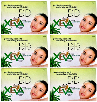 DOOMSDAY XEVA NEEM ALOEVERA BATHING SOAP FOR SOFT & SMOOTH SKIN PACK OF 6(6 x 75 g)