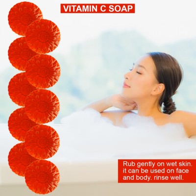 Groovy Grapefruit Blast Vitamin C Bathing Soap (100GM) (PACK OF 10)(10 x 100 g)