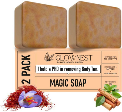 Jiore Sandal Wood And Saffron Soap For Glowing & Refreshing Skin(202 g)