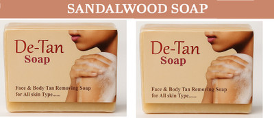 Luipui PREMIUM OIL & DEAD SKIN REDUSE SANDALWOOD SOAP FOR ALL SKIN TYPE PACK OF 2(2 x 100 g)