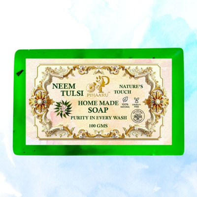 Pihaaru Neem Tulsi Skin Care Soap – Gentle, Refreshing & Pure (100g)/(100 g)