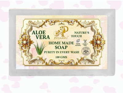 Pihaaru Aloe Vera PureCare Soap – For Sensitive Skin Types(100g)<(100 g)