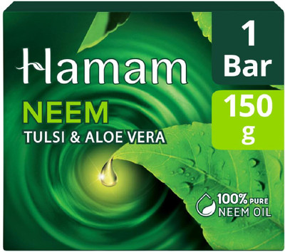 HAMAM Neem Tulsi and Aloevera Soap Bar|| 150 g(150 g)