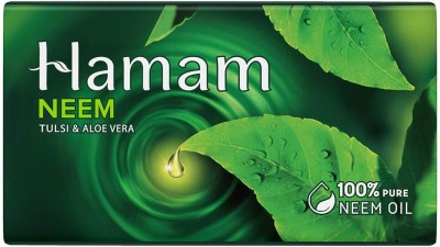 HAMAM Neem Tulsi & Aloevera Soap - 45g (Pack Of 2)(2 x 45 g)