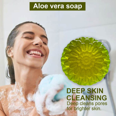 TERIHAR Purifying Aloe Vera Soap with Neem for Healthy and Clear Skin(100 g)