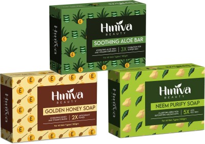 Hiniva Beauty Organic Beauty Soap for Unisex use Combo Of 3 (100 Gram Each)(3 x 100 g)