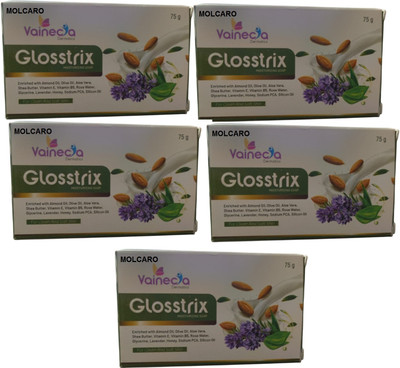 MOLCARO 75GM MOISTURIZING GLOSSTRIX SOAP(5 x 75 g)