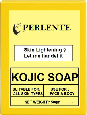 PERLENTE Suitable for Face & Body kojic soap bar handmade soap(150 g)
