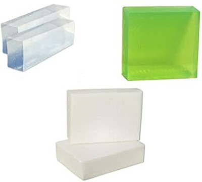 mihai Melt and Pour Glycerine Ultra Clear, Aloe Vera and Shea Butter Soap Base(3 x 1000 g)