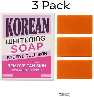 ACTIWOW Korean Soap for Pure Glow Radiant Skin 3PCS(3 x 33.33 g)