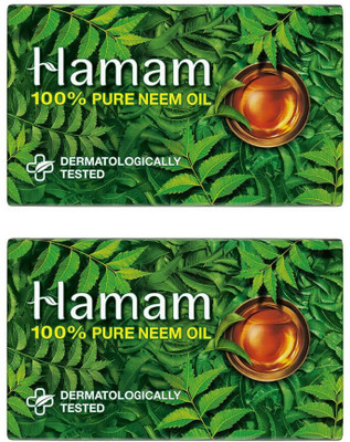 HAMAM pure neem soap 150gm pack of 2(2 x 150 g)