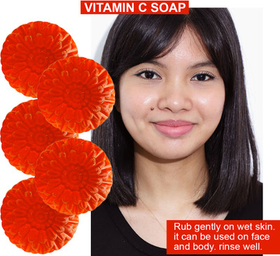 Groovy Cucumber Cool Vitamin C Bathing Bar (100GM) (PACK OF 5)(5 x 100 g)
