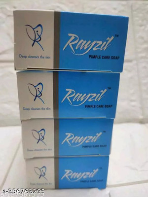 Rayzil PIMPLE SOAP, ACNE SOAP, SKIN CARE SOAP, DARK CIRCLE SOAP(4 x 75 g)