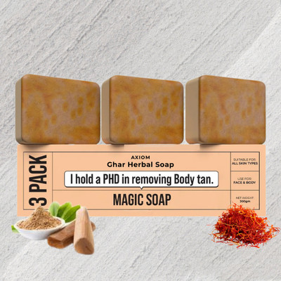 NOXUVO Soaps magic soap original ghr soap | kojic acid soap tan removal | face wash 25(3 x 100 g)