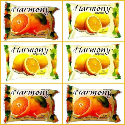 Harmony SOAP 3ORANGE 3LEMON PACK OF 6(6 x 50 g)