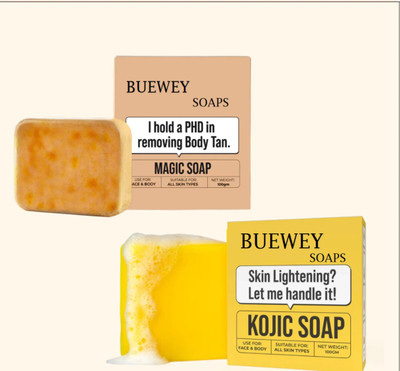 buewey Soaps Sandal Wood And Saffron Soap For Glowing & Refreshing Skin(2 x 100.5 g)