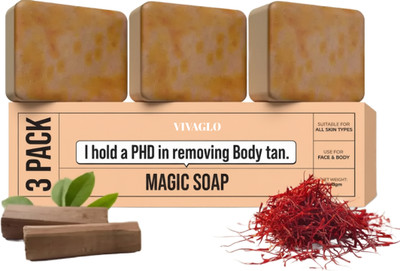 VIVAGLO Organic magic soap ghr soap detan | soaps magic body wash F(3 x 100 g)