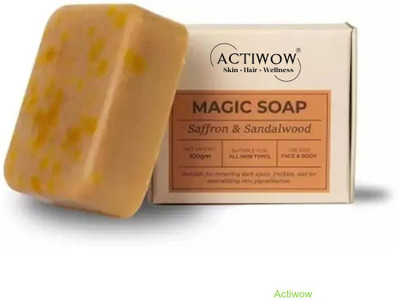 ACTIWOW Magic Soap Rose Water Bar for Delicate Skin Hydration(100 g)