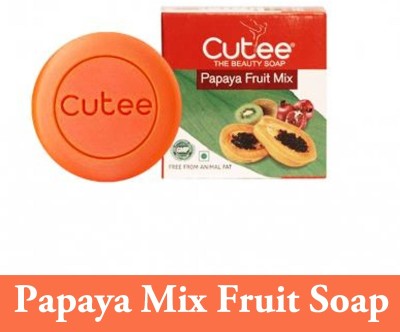 Cutee Beauty Papaya Fruit Mix Soap(100 g)