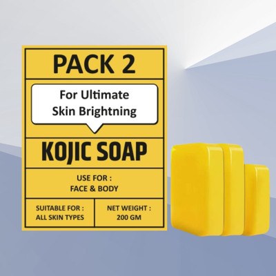 Agonize Glow Boosting Kojic Acid Soap with Niacinamide and Turmeric(2 x 100 g)