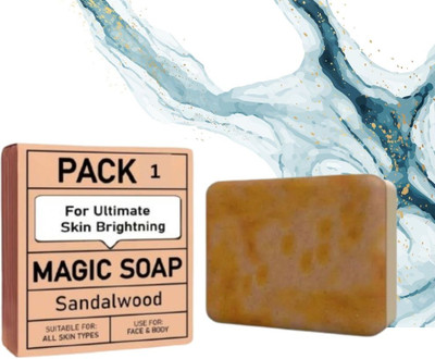 Agonize magic soap Herbal Glow Magic Soap Ayurvedic Saffron Chandan (100gm),/(100 g)