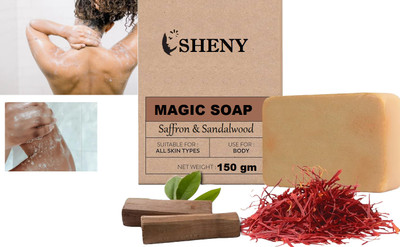 Sheny Handmade Soaps Sandalwood & Saffron Magic Soaps(150 g)