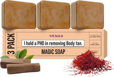 VIVAGLO Organic magic soap ghr soap detan | soaps magic body wash y(3 x 100 g)