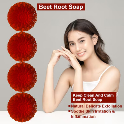 Groovy Beet Root Brightening Body Bar (100GM) (PACK OF 4)(4 x 100 g)