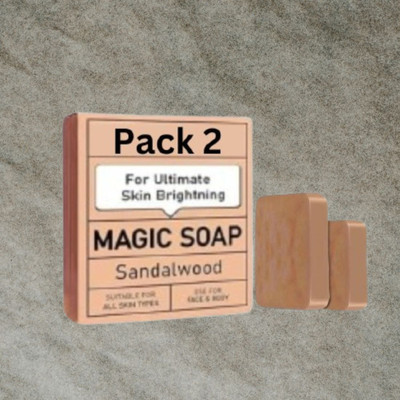Agonize Ghar Natural Face Wash Soap | Kesar Chandan | Bright Skin Duo(2 x 100 g)