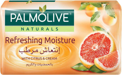 PALMOLIVE Naturals Refreshing Moisture with Citrus and Cream Imported Soap 170 gm, Pack of 6(6 x 28.33 g)