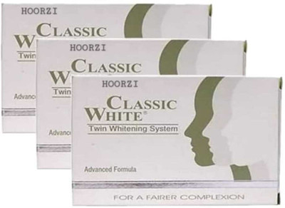 HOORZI Classic White Skin Whitening Soap for Men & Women | Brightening & Even Tone Soap(3 x 28.33 g)