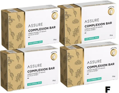 ASSURE Complexion Bar Unique Blend of Kesar Olive & Honey Soap H(4 x 75 g)