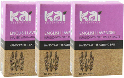 Kai Essentials English Lavender Handcrafted Bathing Bar(3 x 125 g)