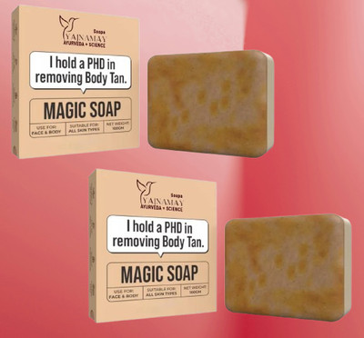 YAJNAMAY Best Magic Soap for Glowing All Skin type (100gm)pack of 2(2 x 100 g)