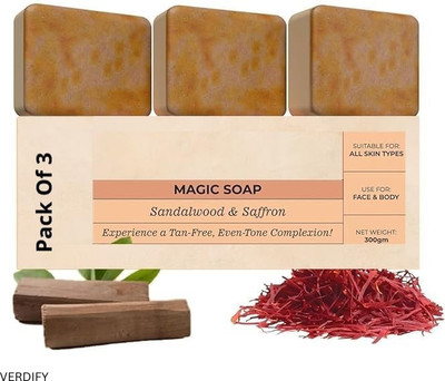 VERDIFY Magic Show Soap | Enhances Shining Radiance(3 x 100 g)