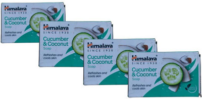 Himalaya Herbals cucumber & coconut soap (4*75g) pack of 4(4 x 75 g)