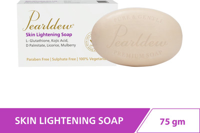 Pearldew Skin Lightening Soap | Milk Cream, Mulberry & Shea Butter(6 x 75 g)