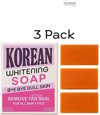 ACTIWOW Korean Soap for Daily Spot Free Glow 3PCS(3 x 33.33 g)