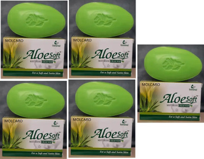 MOLCARO ALOESOFT MOISTURIZING CREAM SOAP(5 x 15 g)