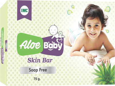 IMC Aloe Baby Skin Bar Soap Free | Soft Skin, Rash-Free, No Eye Irritation(75 g)