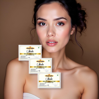 Utkrisht Goat Milk Enriched Cleanser for Clear Skin Pack of 3(3 x 125 g)