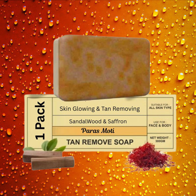 PARAS MOTI Magic Glow Sandalwood & Saffron Glow Soap Bar Deep Cleansing Care (Pack of 1)(100 g)