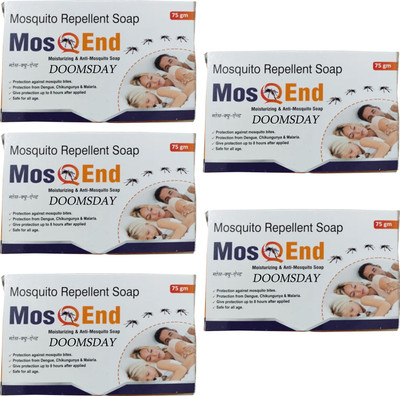 DOOMSDAY MOSEND MOISTURIZING & ANTI MOSQUITO SOAP PROTECT AGAINST MOSQUITO BITES PACK OF5(5 x 75 g)