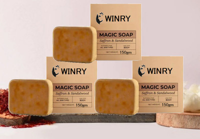 winry Women & Men Magic Soap Base Bath Soap(3 x 150 g)