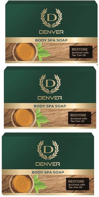 DENVER Restore Body Spa Soap Tea Tree Oil(3 x 41.67 g)
