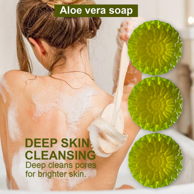 Groovy Aloe Vera Soap with Argan Oil (100GM) (PACK OF 3)(3 x 100 g)