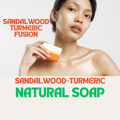Wonderfill Sandalwood Turmeric Natural Soap-All Fresh Skin with Aromatherapy(75 g)