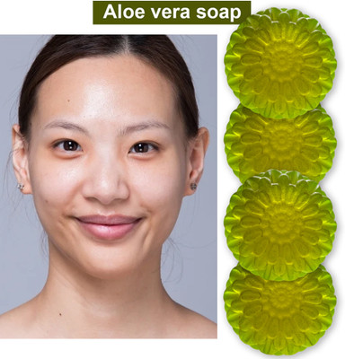 CHITAKSH Gentle and Moisturizing Aloe Vera Soap for Babies (100GM) (PACK OF 4)(400 g)