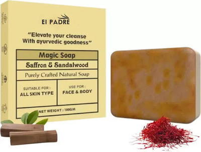 EI PADRE Magic Soap Sandal Wood And SaffronSoap For GlowingSkin(100 g)